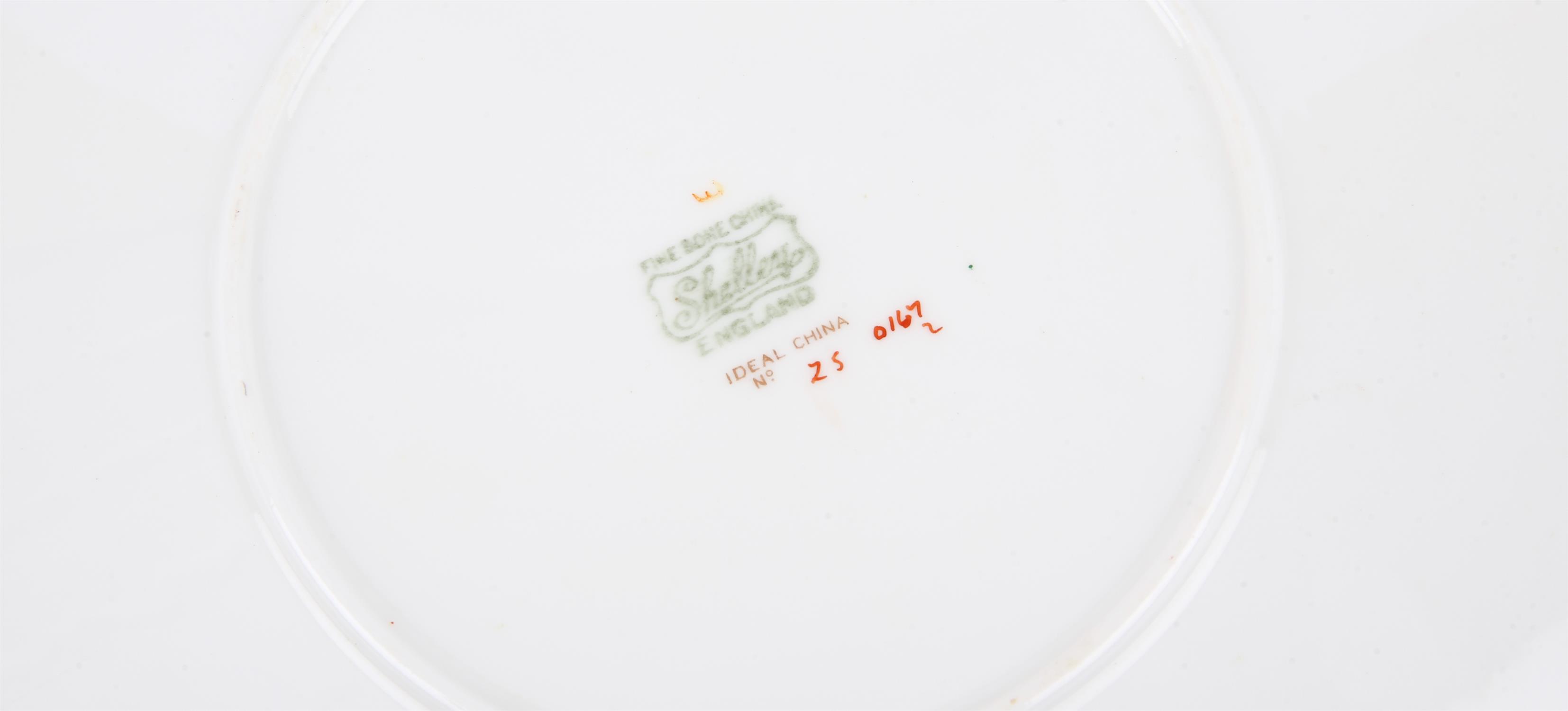 Shelley Regent shape part tea service in the Tree and Hill pattern No 0167, to comprise twelve cups, - Image 2 of 2