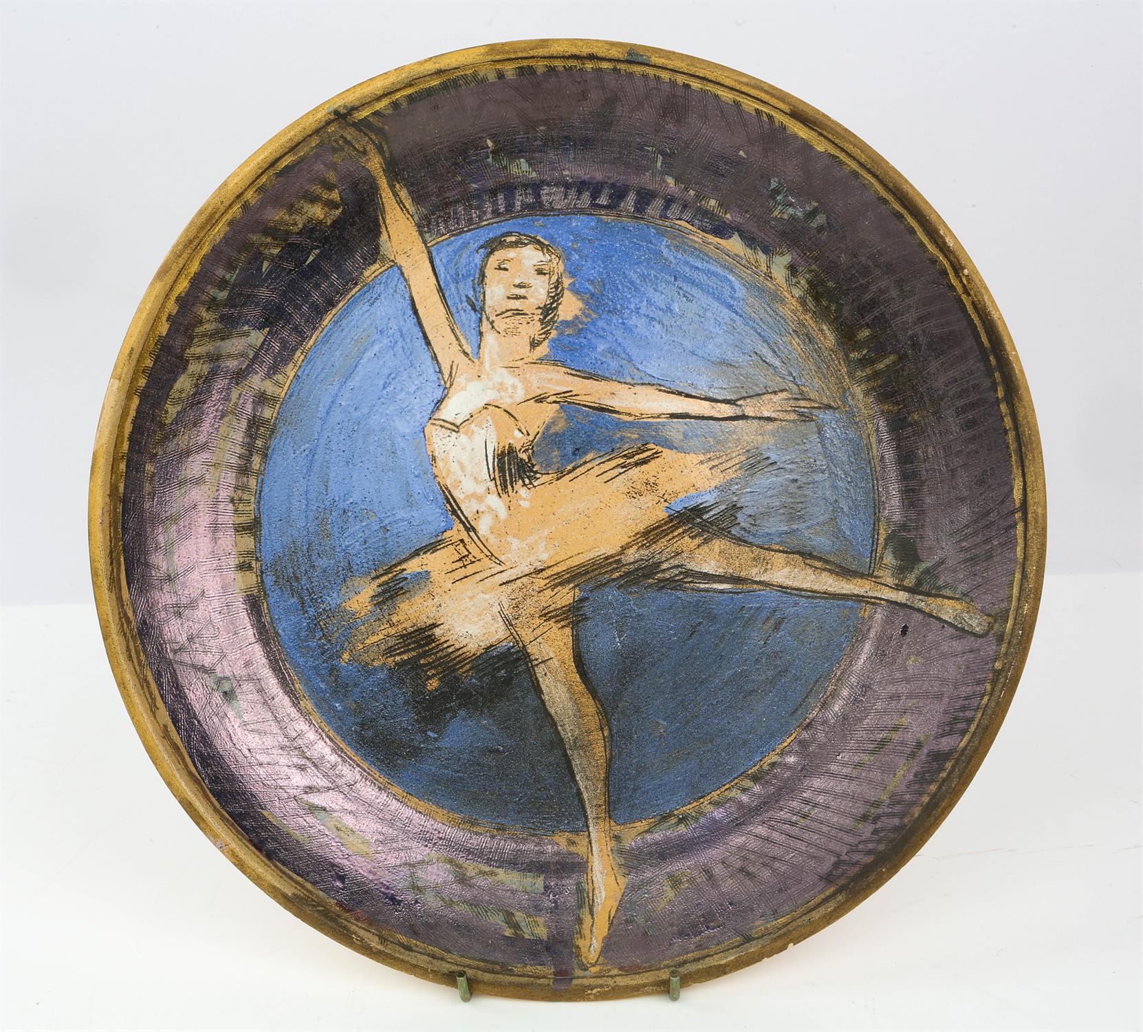 Quentin Bell (British, 1910-1996) for the Fulham Pottery, Ballet dancer, signed to the back,