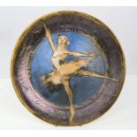 Quentin Bell (British, 1910-1996) for the Fulham Pottery, Ballet dancer, signed to the back,