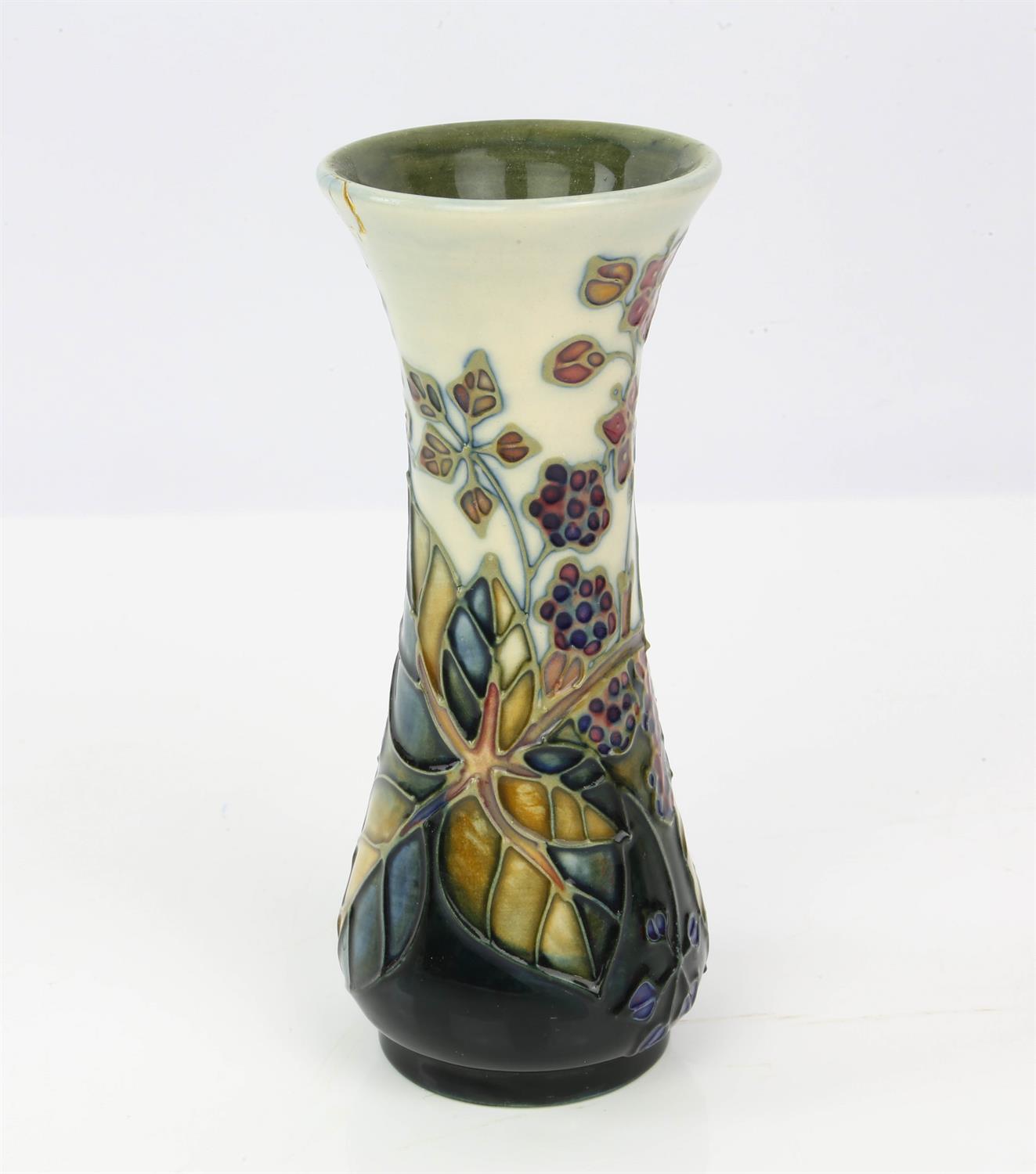 Sally Tuffin (British, b. 1948) for Moorcroft, Bramble, vase, damages, 13cm high, - Image 6 of 24
