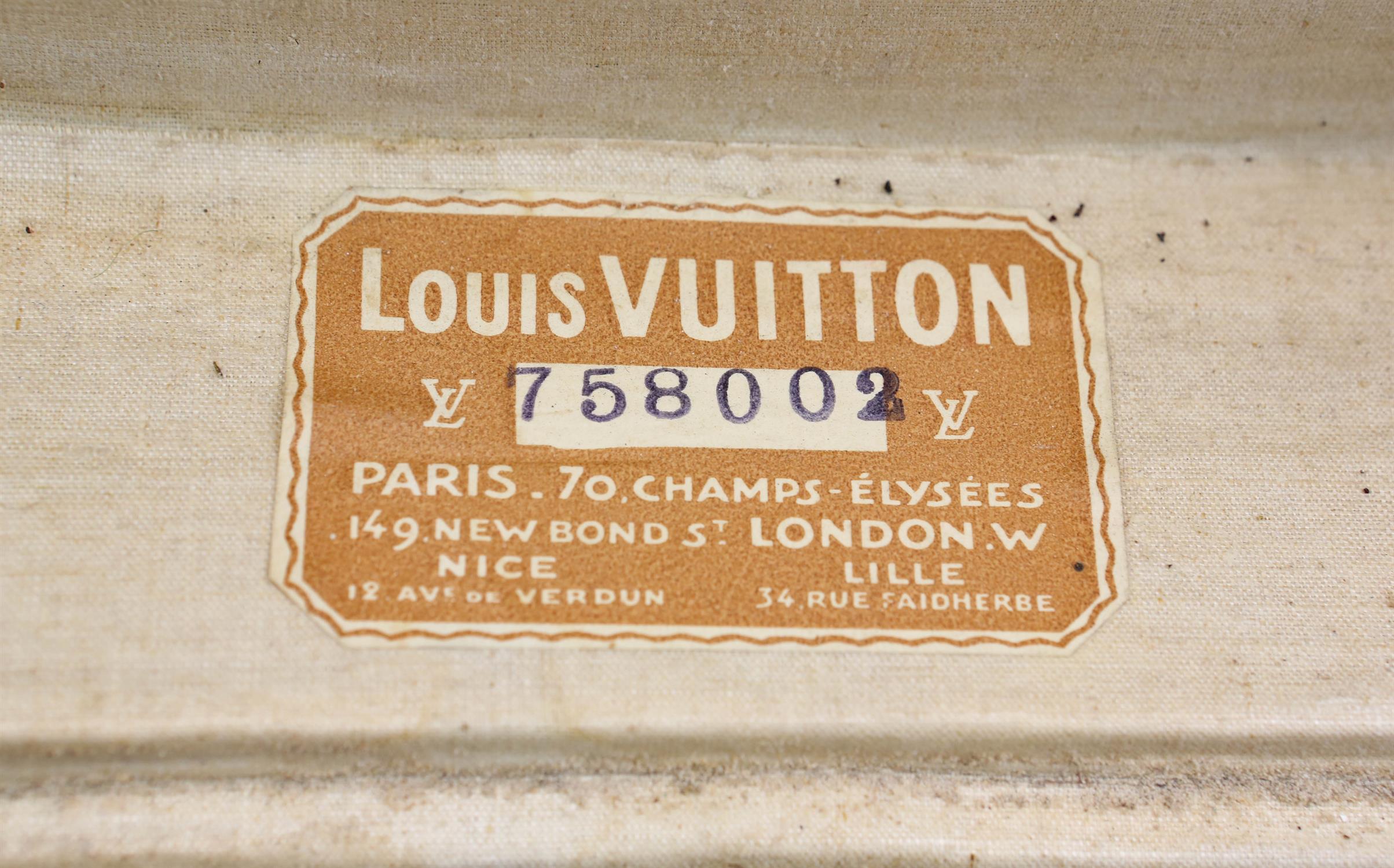 Vintage LOUIS VUITTON Alzer 65 hard-shell suitcase/trunk with signature stencilled monogram canvas - Image 7 of 9