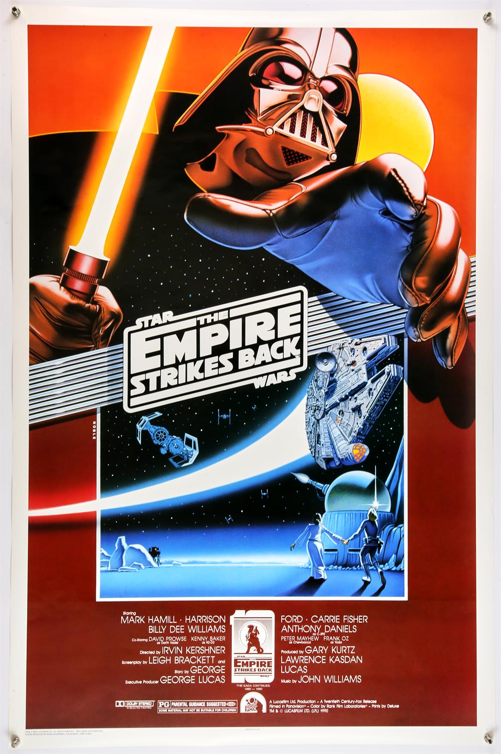 Star Wars The Empire Strikes Back (R-1990) One Sheet 10 Year Anniversary film poster,