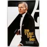 James Bond No Time To Die (2020) Two alternate date One Sheet film posters showing an image of