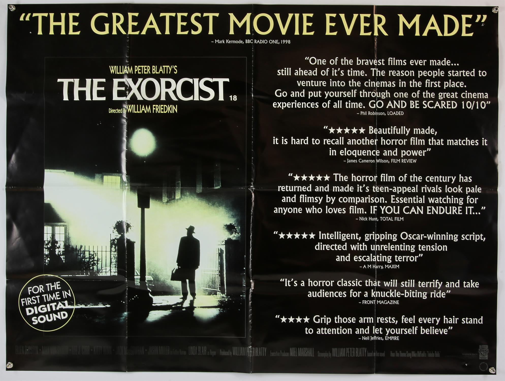 Approx. 50 British Quad film posters including Jagged Edge, Wayne's World, The Bear, The Exorcist, - Image 2 of 2