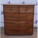 Victorian mahogany chest of drawers container - 4 - 12.04.22' LE