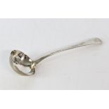 London 1781 old English pattern silver sauce ladle by William Sumer and Richard Crossley