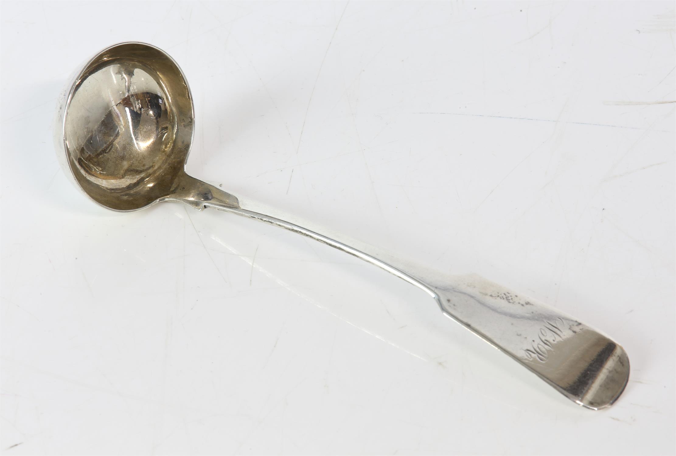 Scottish silver toddy ladle by Andrew Wikie, Glasgow 1845