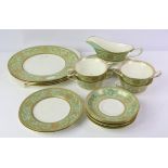 A Royal Worcester part dinner service Embassy pattern Items include dinner plates,