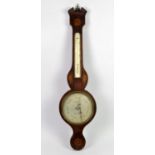 Mahogany and satinwood inlaid barometer