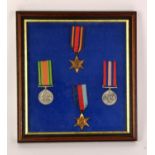 Four Second World War medals to include Burma Star, 1939-45 Star, Defence medal and 1939-1945 War