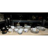 Royal Worcester part service including saucers and cups, side plates, bowls. approx.