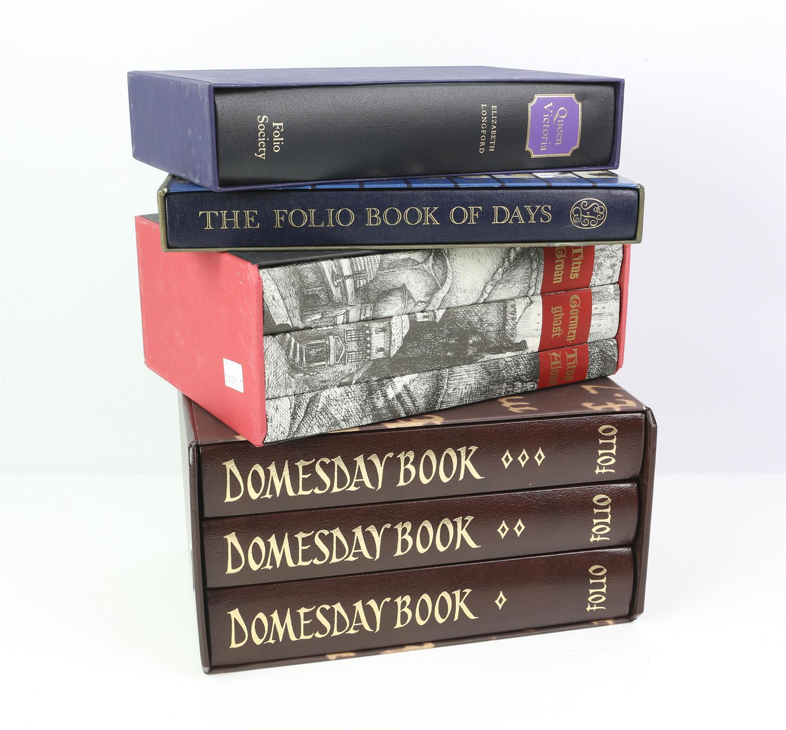 Folio Society volumes, to include: full set of Mervyn Peake's Gormenghast series, 3 vols.