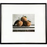 Sharon Aivaliotis (b. 1951), 'Oranges' limited edition mezzotint 9/75, signed and dated 1998 in
