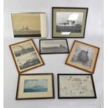 Collection of ships photographs ships include Ajax, Renown, Ocean, Enchantress, Scorpion,