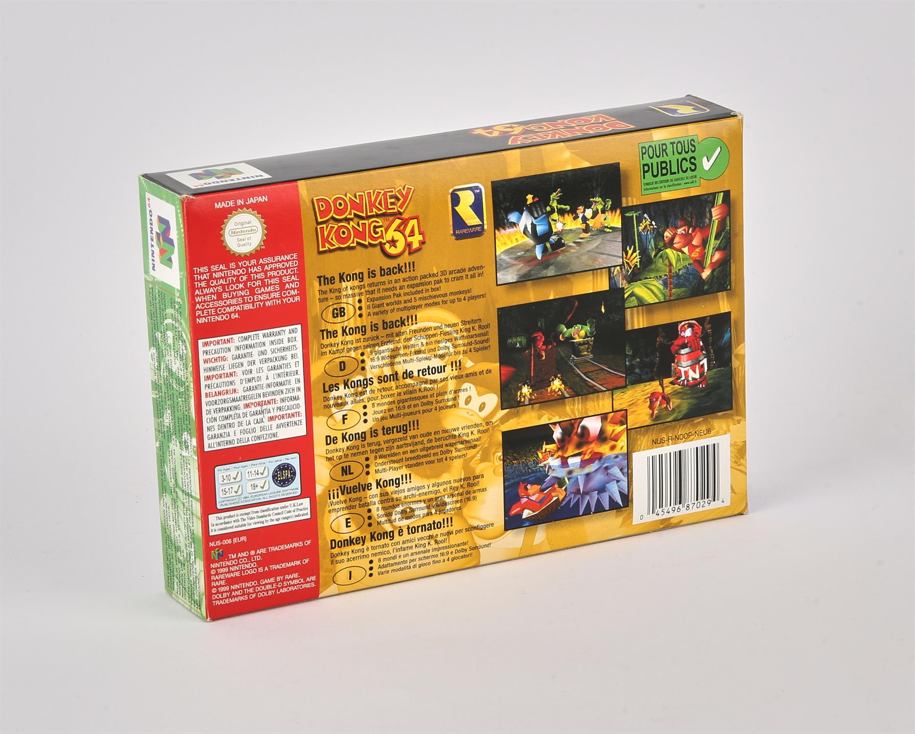 Donkey Kong 64 - Expansion Pak Boxed Edition. This lot contains a fully complete in box copy of - Image 2 of 2