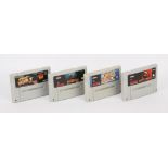 Super Nintendo SNES Fighting Games Collection. This lot contains four loose cartridges,