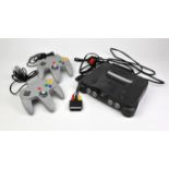 Nintendo 64 Console, Black, Unboxed & Extra Controller.
