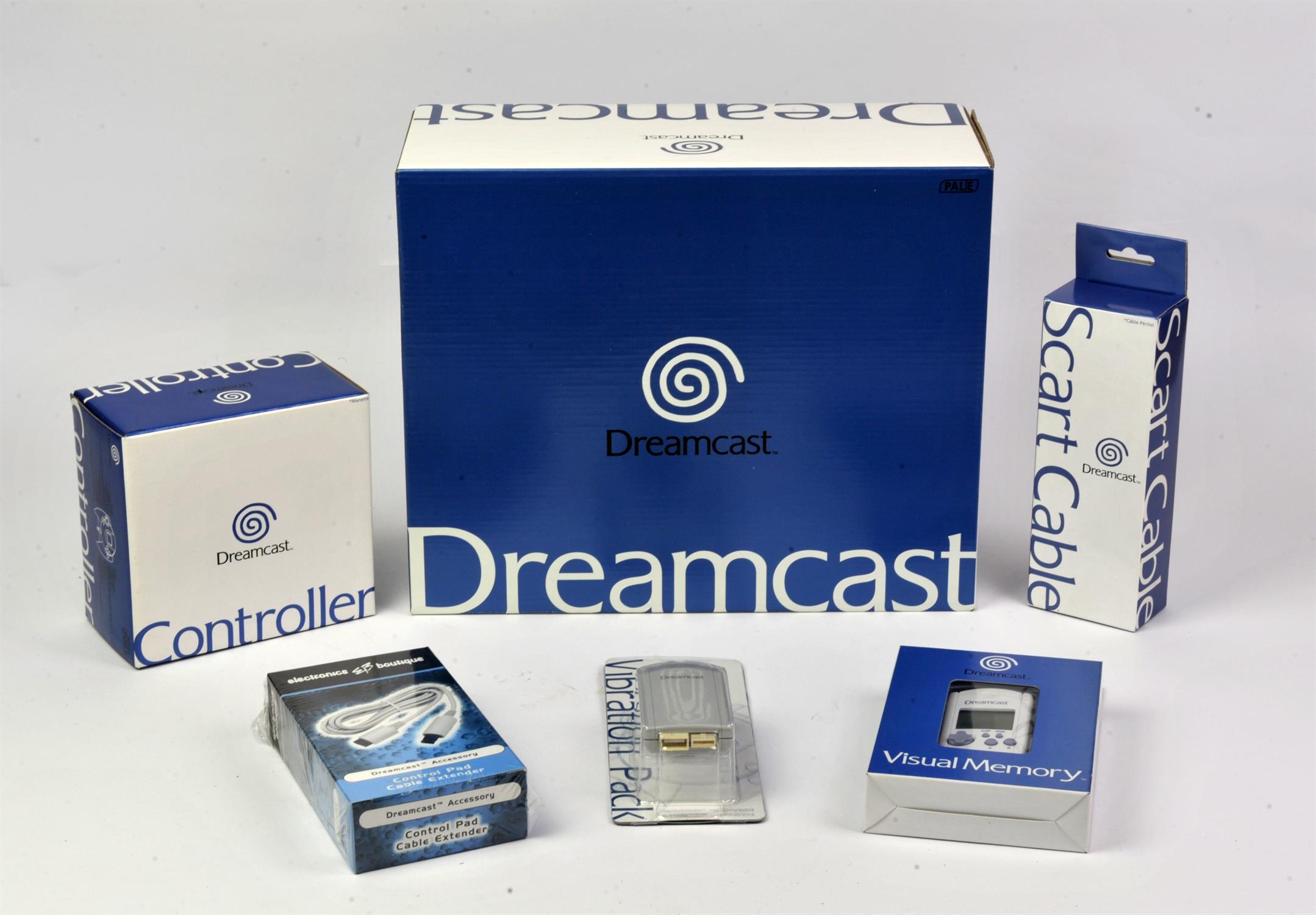 SEGA Dreamcast Console & Accessories Sealed. This lot contains the following unused/sealed items: