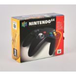 Nintendo 64 Black Controller - Boxed. This lot contains a boxed copy of the Black N64 controller.