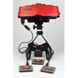 Nintendo Virtual Boy & 3 Games. This lot contains a Virtual Boy system and three games: Mario's