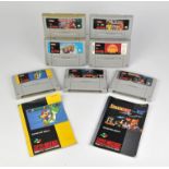 SNES Games Collection. This lot contains a number of loose SNES cartridges: Super Mario kart,