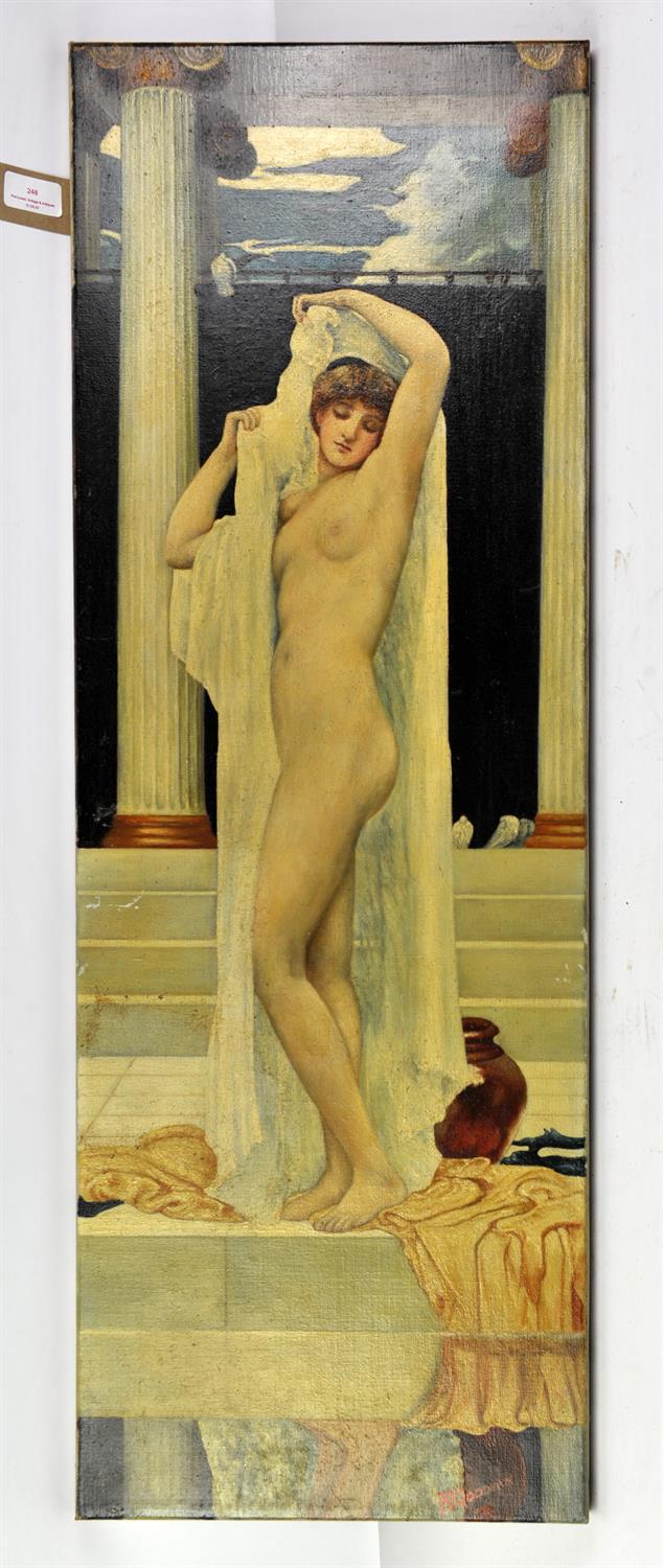 Frank Goodwin (British, twentieth century), female nude against a classical background,