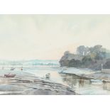 Ray Balkwill (British, b. 1948), 'Bowcombe Creek, Kingsbridge', watercolour, signed lower left, 25.