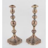 Pair of George. V. Sabbath candlesticks by Rosenzweig, Taitelbaum & Co, London 1933 H31c,