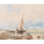 Henry Barlow Carter (British, 1803-1867), 'On the Humber, the Distance', watercolour,