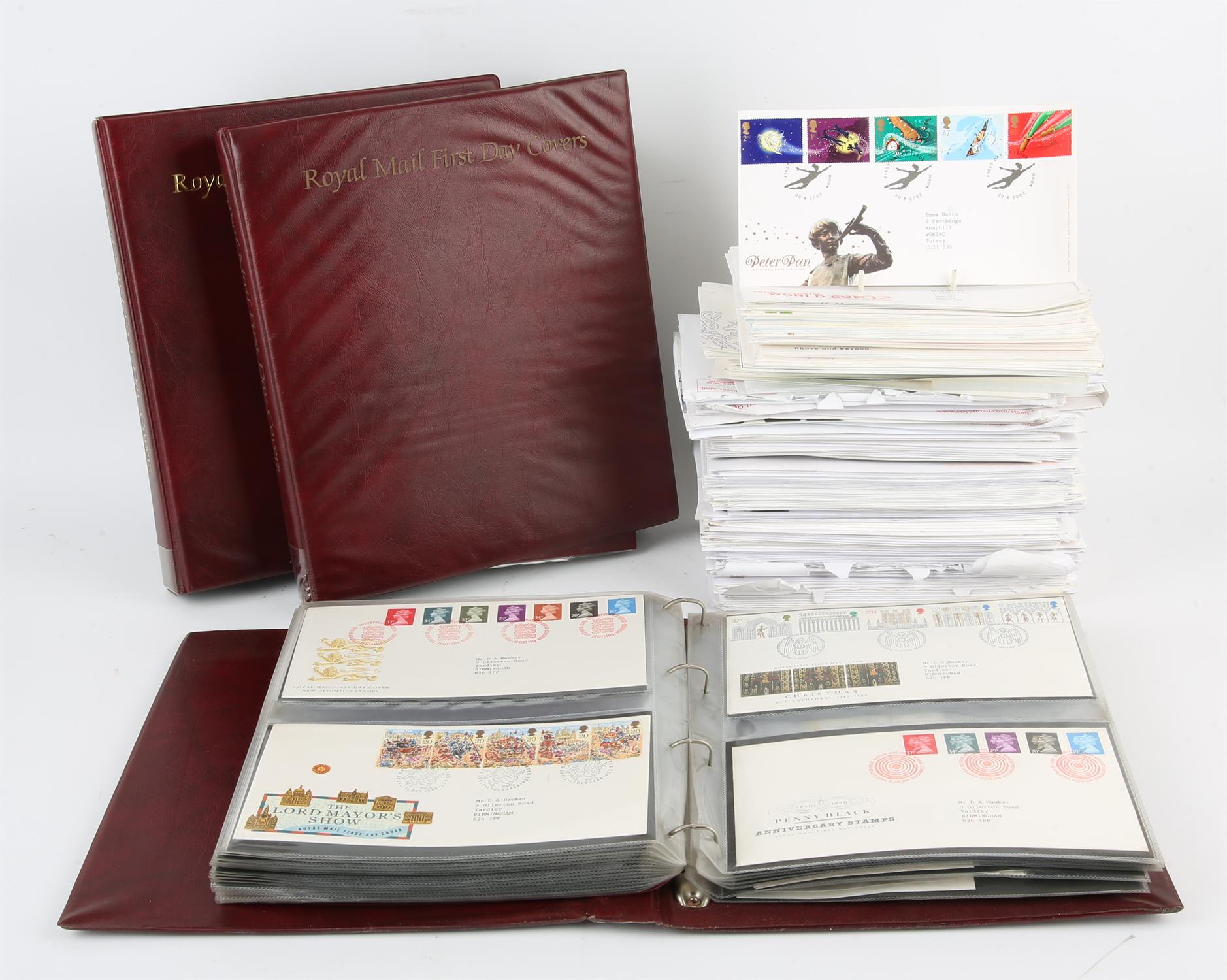 Great Britain First Day Covers in Albums(3) and loose from 1973-2007 Commemoratives and Definitives