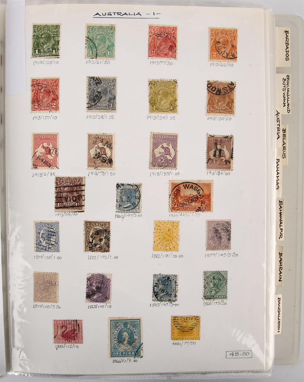 Albums(14) with orange spine, World Stamps, Mint and Used, with Bechuanaland, Canada, China, Cyprus, - Image 6 of 7