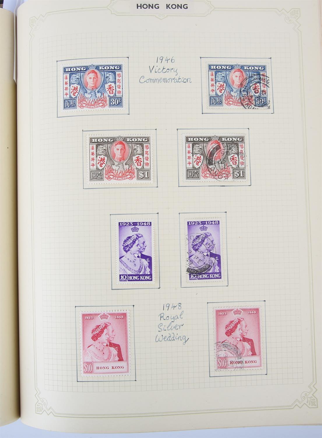 Simplex Stamp Album & Strand Stamp Album with Great Britain 1939 10 shilling, dark blue mint. - Image 4 of 5