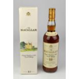 The Macallan Single Highland Malt Scotch Whisky 10 years old, 70cl, in cardboard box