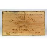 Chateau Sociando Mallet, Haut Medoc, 1989, in open owc