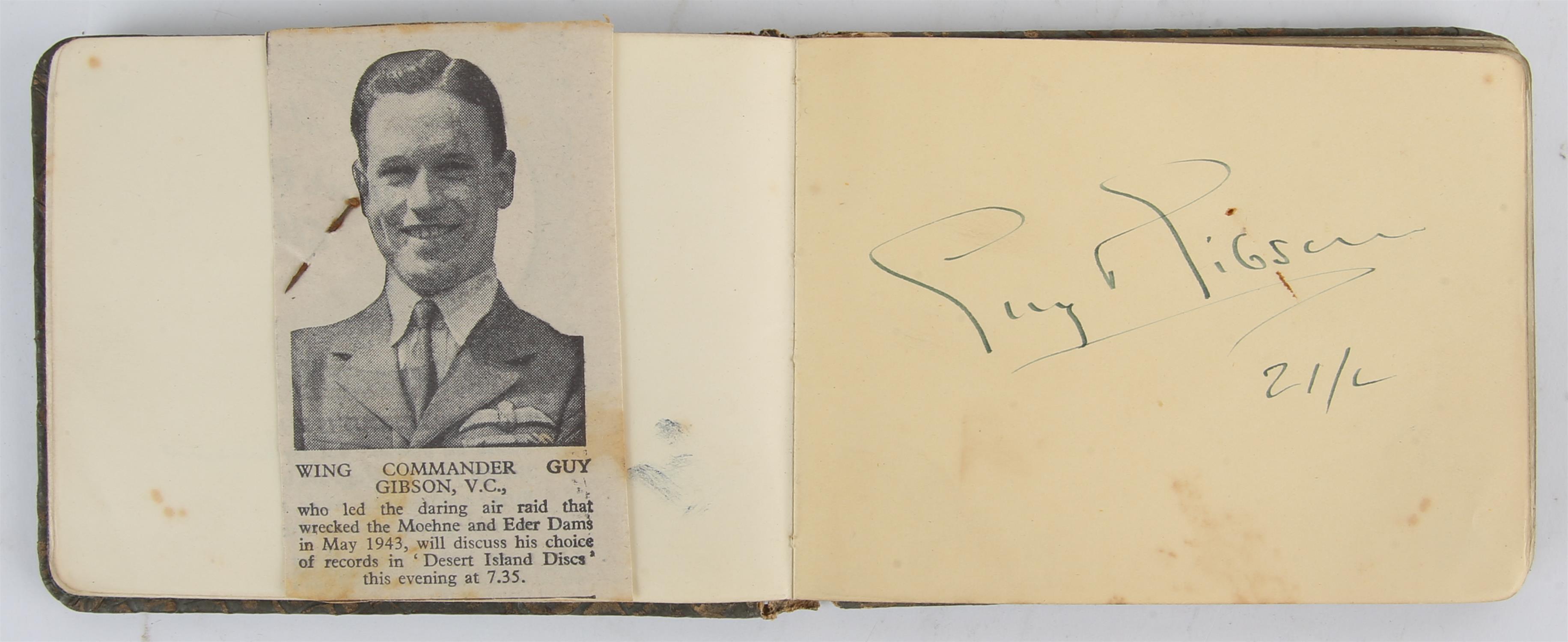 Royal Airforce: Autograph Album signed by Guy Gibson, James Edgar ‘Johnnie’ Johnson and other - Image 8 of 8