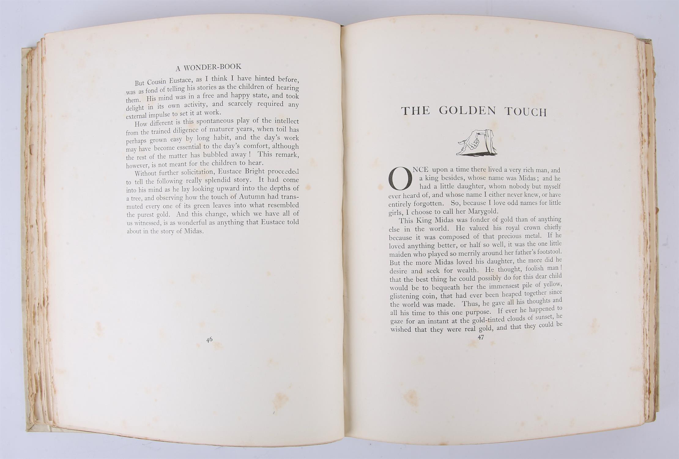 Rackham, Arthur, 'A Wonder Book' by Nathaniel Hawthorne, London, Hodder and Stoughton [1922], ed. - Image 3 of 3