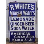 An Early R whites advertising sign 78 cm high x 50.5 cm wide.