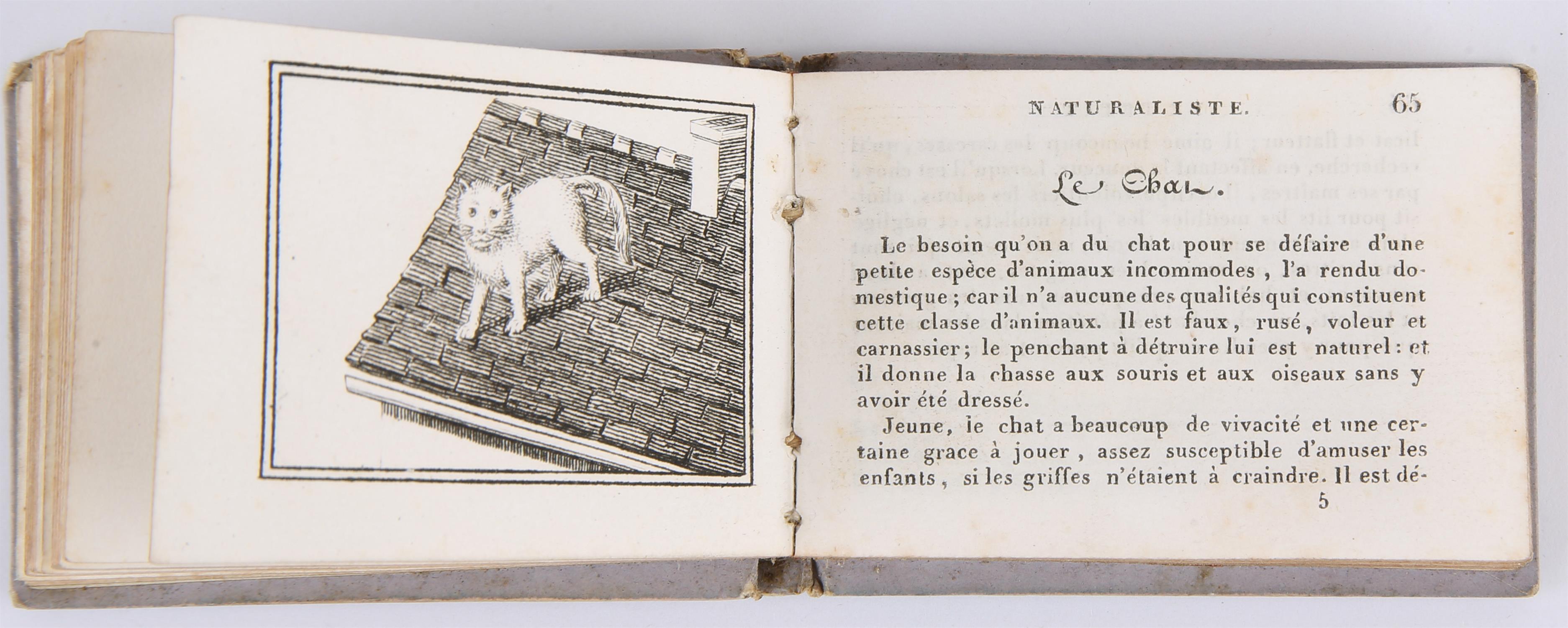 'Le Petit Naturaliste', Paris, chez Marcilly, Rue St. Jacques, no. 10, [1829], miniature book, - Image 3 of 3