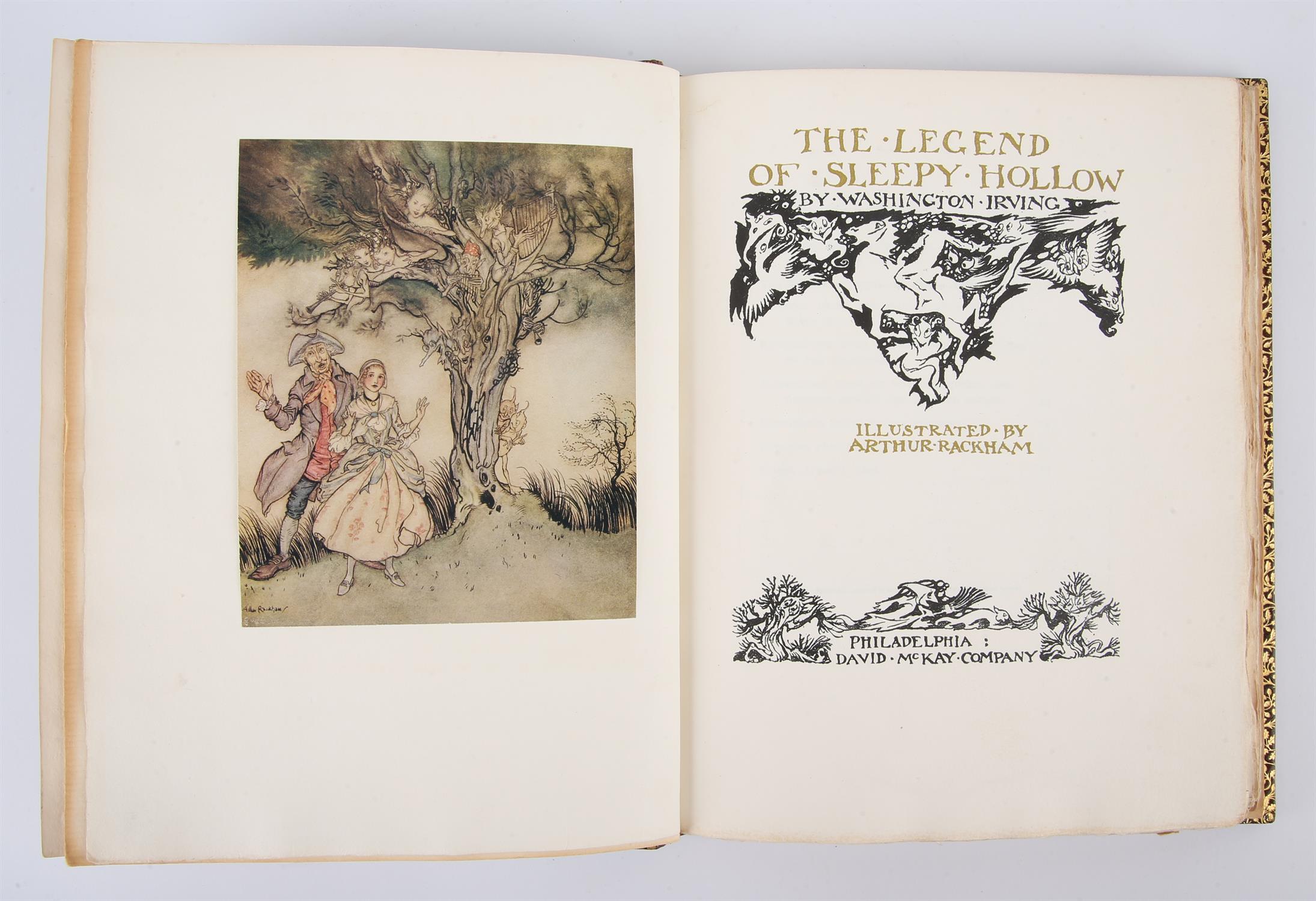 Rackham, Arthur, 'The Legend of Sleepy Hollow' by Washington Irving, Philadelphia, - Image 3 of 3