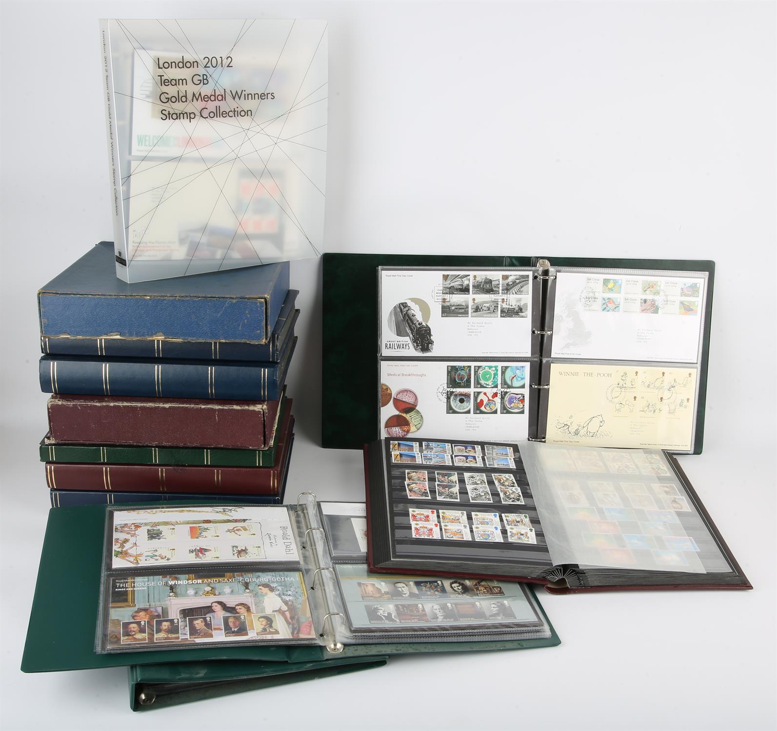 Great Britain Stamps and First Day Covers from 1840 1d Black used up to 2012 with Presentation