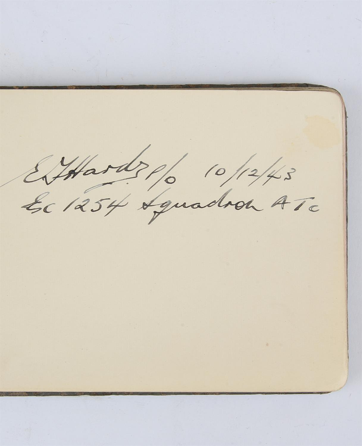 Royal Airforce: Autograph Album signed by Guy Gibson, James Edgar ‘Johnnie’ Johnson and other - Image 6 of 8