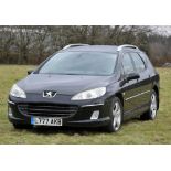 Peugeot 407 SW Sport HDI Estate, registration number L777 AKB. Diesel, 1997cc, date of