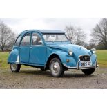 Citroen 2CV 6 Special. 4 door saloon car. 602cc in blue. - Date of first registration 10 January