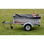 Car trailer NO LIGHT BOARD PLEASE NOTE BUYERS PREMIUM AT THE STANDARD IN HOUSE BUYERS PREMIUM OF