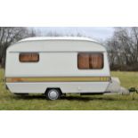 Retro 1981 CI Eccles caravan. Special 50 magazine edition model. 4 berth, double bed and twin bunk