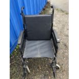 Lomax Foldaway black Wheelchair it also comes with a cushion PLEASE NOTE BUYERS PREMIUM AT THE