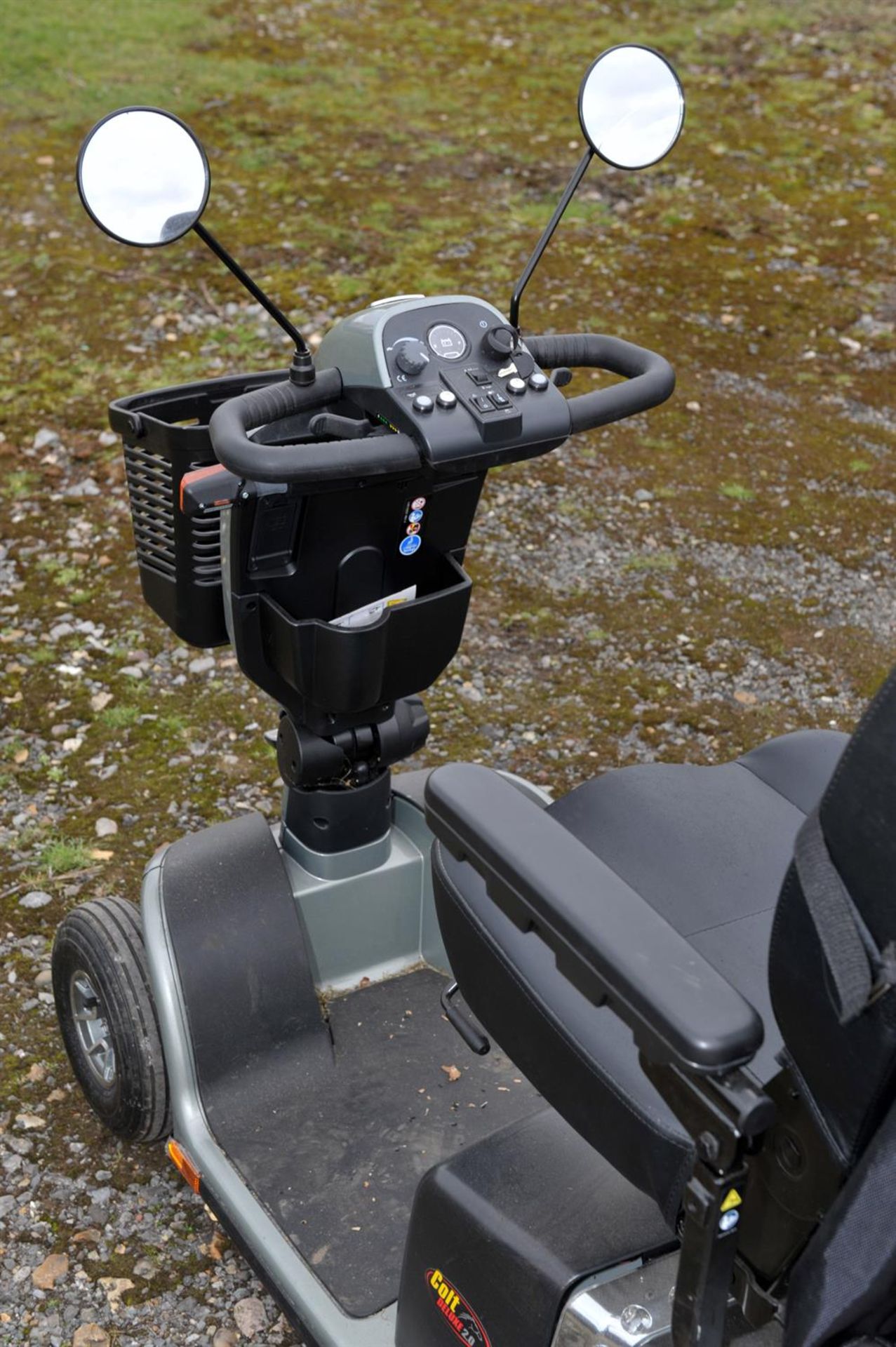 Mobility Scooter, Colt De Lux 2.0, silver chassis 6mph maximum speed. Comes with key and charger, - Image 8 of 8