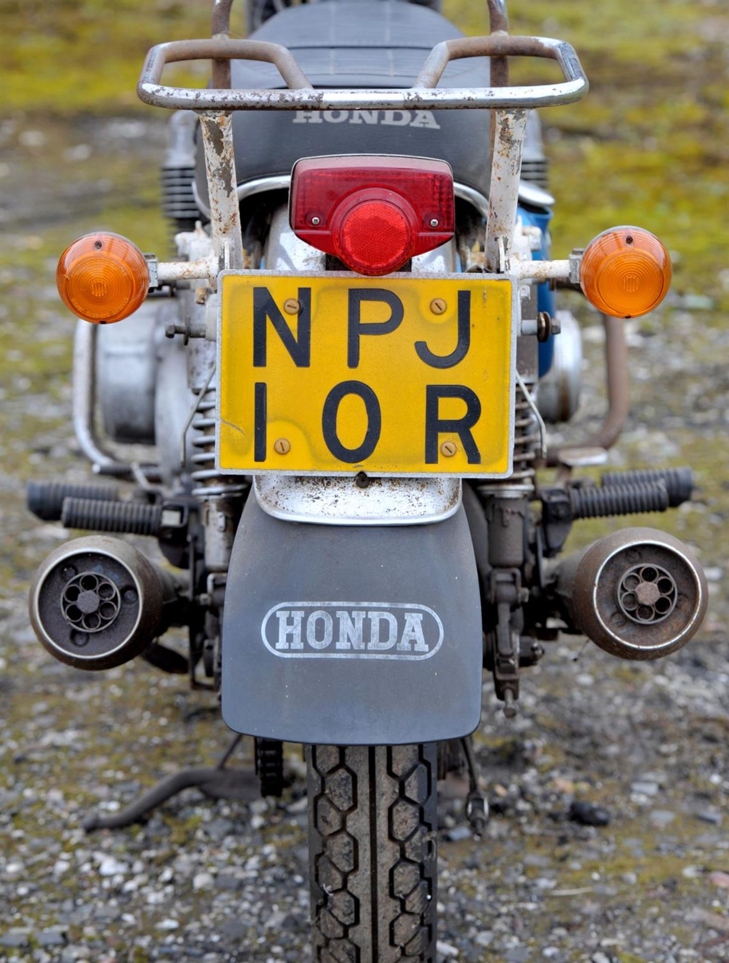 Motor Bike, Honda 750 Four, blue chassis. Registration number NPJ 10R. Comes with together with a - Image 6 of 9
