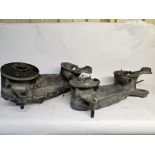 2 x Engine cases for Lambretta scooter - Engraved 125 LI 585143 and 150 LI 851138