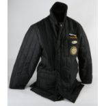 Large Collection of Motor Cycle/Car Clothing - including Barbour International full Suit (Trousers